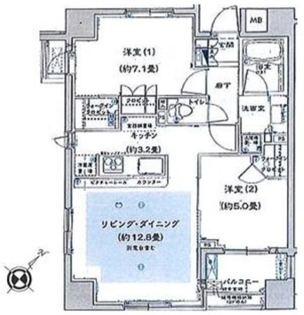 ブリリア綱島ｉｄステーションフロントの物件間取画像